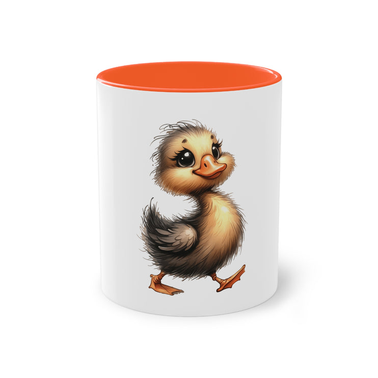 Harmony Two-Tone Coffee Mug: Sip in Style, Revel in Comfort - Duck