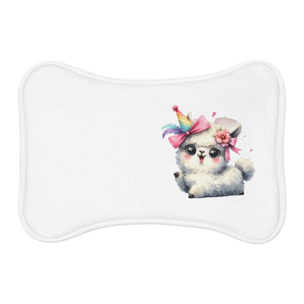 CharmPaws Pet Feeding Mats: Keep Mealtime Mess-Free & Stylish! - Sheep