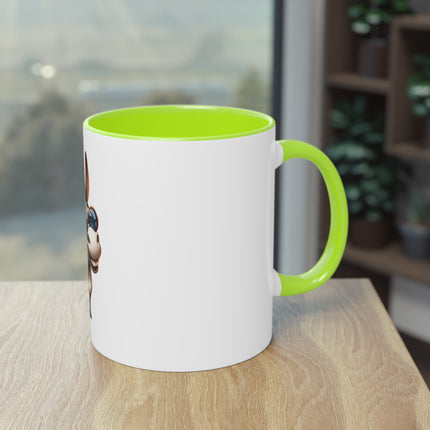 Harmony Two-Tone Coffee Mug: Sip in Style, Revel in Comfort - Donkey