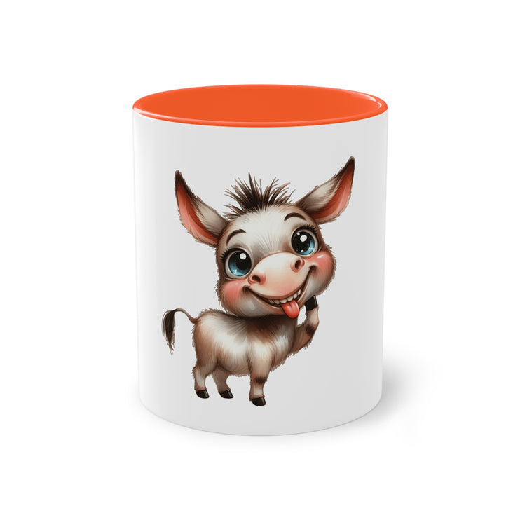 Harmony Two-Tone Coffee Mug: Sip in Style, Revel in Comfort - Donkey