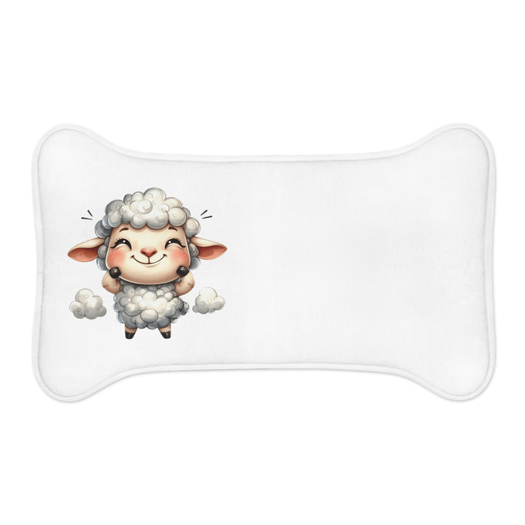 CharmPaws Pet Feeding Mats: Keep Mealtime Mess-Free & Stylish! - Sheep