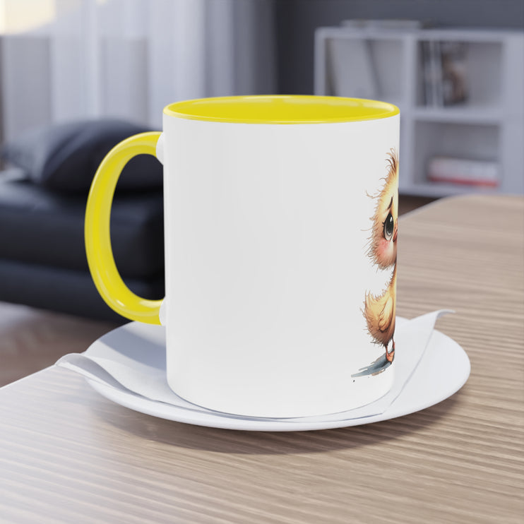 Harmony Two-Tone Coffee Mug: Sip in Style, Revel in Comfort - Duck