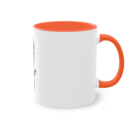 Harmony Two-Tone Coffee Mug: Sip in Style, Revel in Comfort - Rabbit