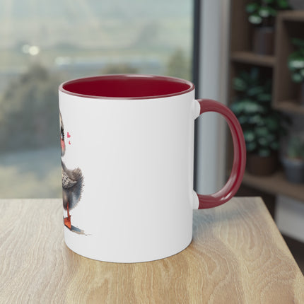 Harmony Two-Tone Coffee Mug: Sip in Style, Revel in Comfort - Duck