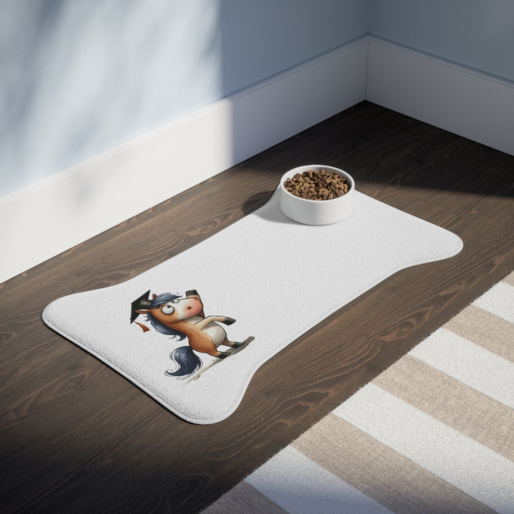 CharmPaws Pet Feeding Mats: Keep Mealtime Mess-Free & Stylish! - Horse