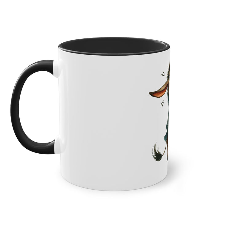 Harmony Two-Tone Coffee Mug: Sip in Style, Revel in Comfort - Donkey