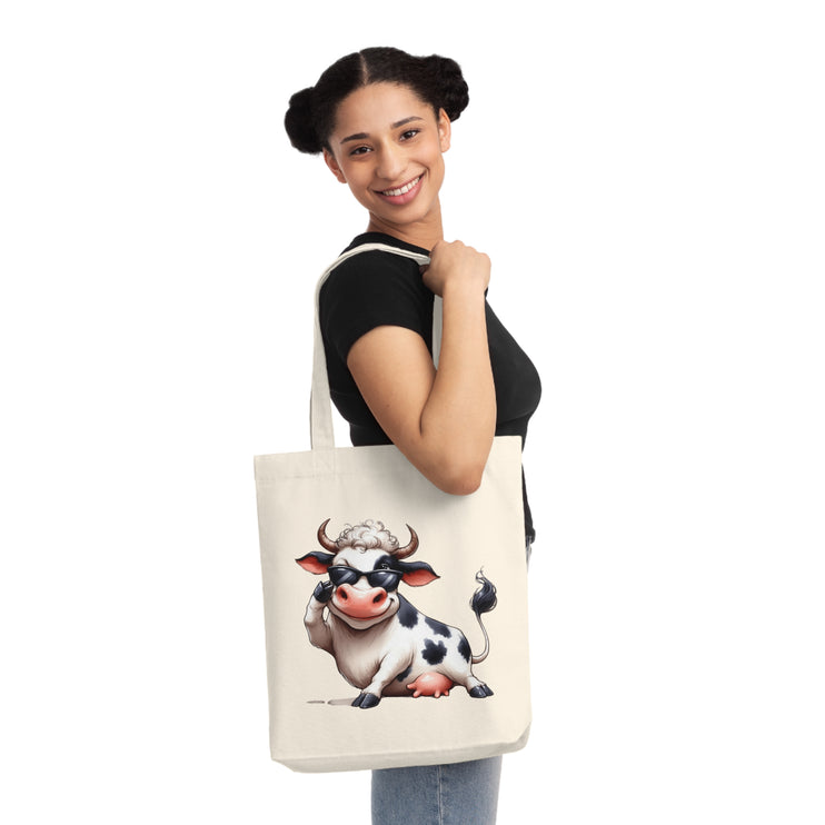 Καμβά sustainstyle Tote Bag: Οικολογική συνειδητή μόδα - αγελάδα