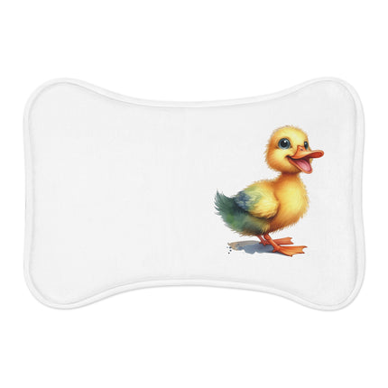 CharmPaws Pet Feeding Mats: Keep Mealtime Mess-Free & Stylish! - Duck