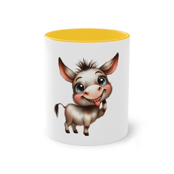 Harmony Two-Tone Coffee Mug: Sip in Style, Revel in Comfort - Donkey