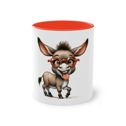 Harmony Two-Tone Coffee Mug: Sip in Style, Revel in Comfort - Donkey