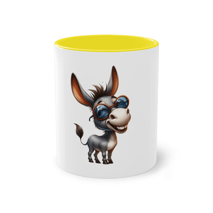 Harmony Two-Tone Coffee Mug: Sip in Style, Revel in Comfort - Donkey