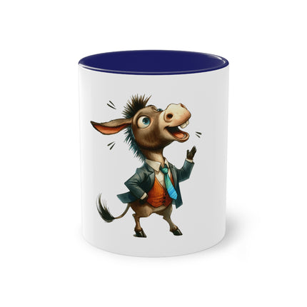 Harmony Two-Tone Coffee Mug: Sip in Style, Revel in Comfort - Donkey