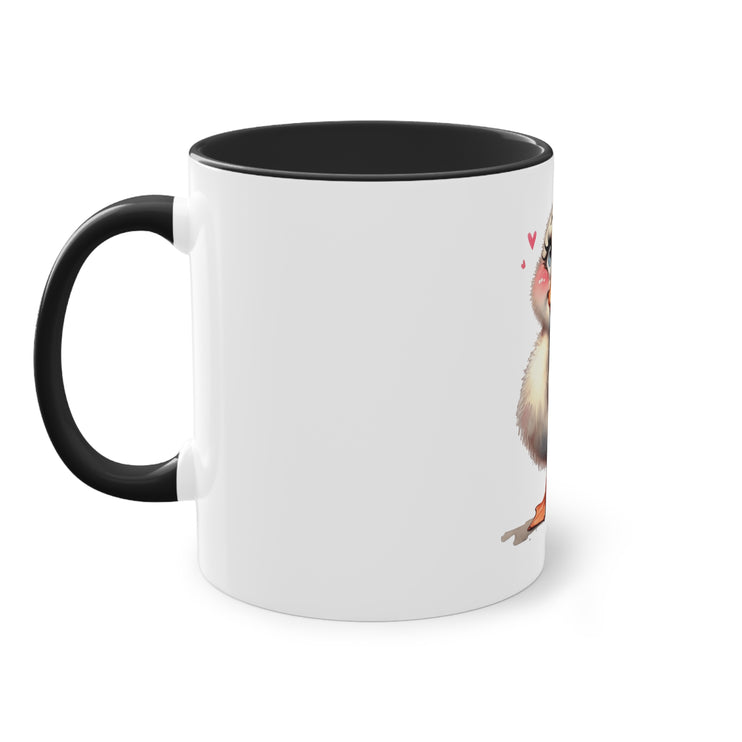 Harmony Two-Tone Coffee Mug: Sip in Style, Revel in Comfort - Duck