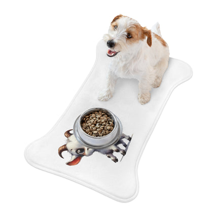 CharmPaws Pet Feeding Mats: Keep Mealtime Mess-Free & Stylish! - Goat