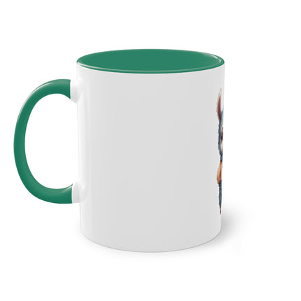 Harmony Two-Tone Coffee Mug: Sip in Style, Revel in Comfort - Rabbit