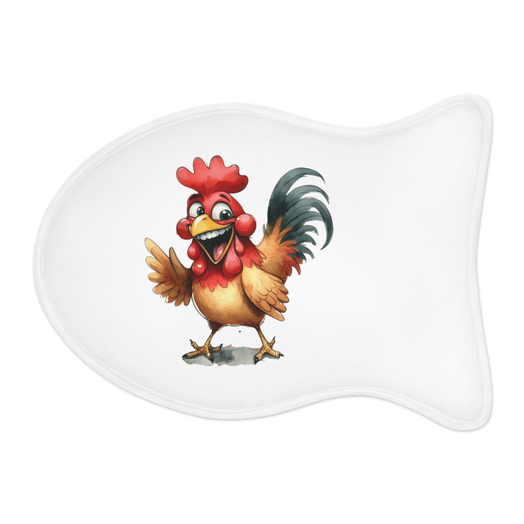 CharmPaws Pet Feeding Mats: Keep Mealtime Mess-Free & Stylish! - Rooster