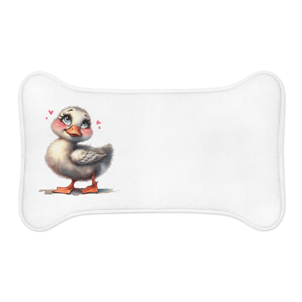 CharmPaws Pet Feeding Mats: Keep Mealtime Mess-Free & Stylish! - Duck