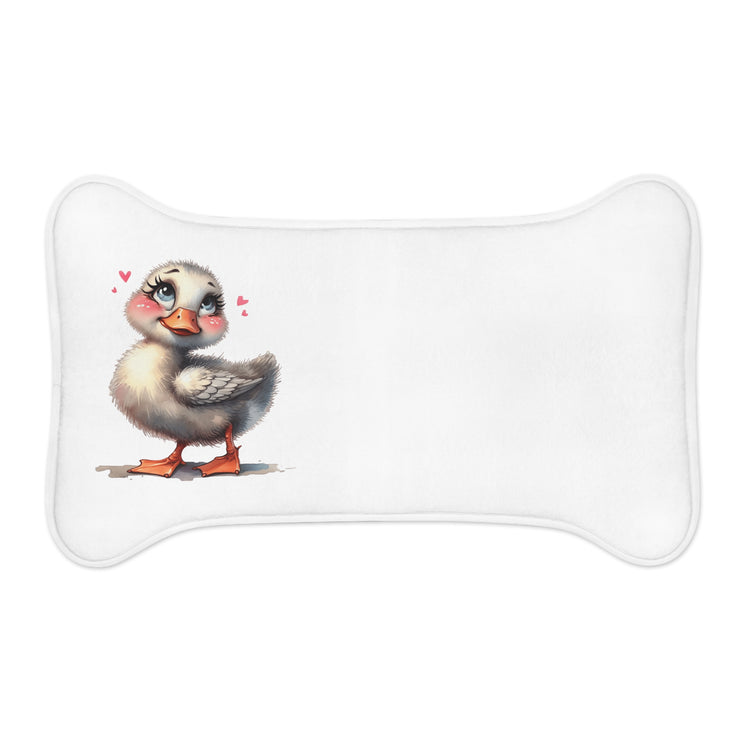 CharmPaws Pet Feeding Mats: Keep Mealtime Mess-Free & Stylish! - Duck