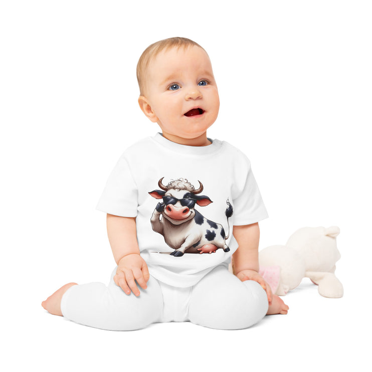 Enchanted Organic Baby Tee: απαλότητα, στυλ, & Sweetness - αγελάδα