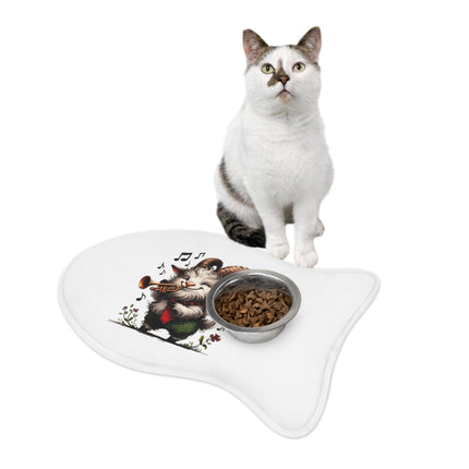 CharmPaws Pet Feeding Mats: Keep Mealtime Mess-Free & Stylish! - Goat