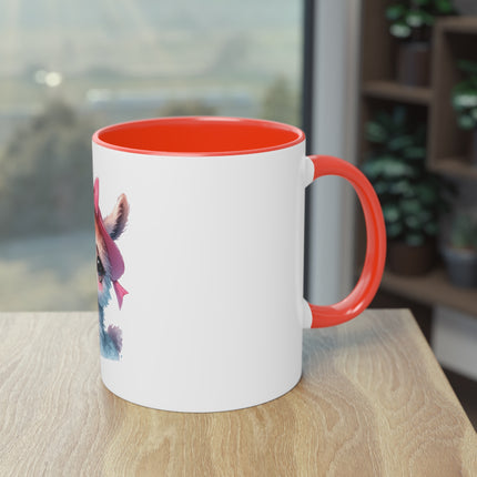 Harmony Two-Tone Coffee Mug: Sip in Style, Revel in Comfort - Lama