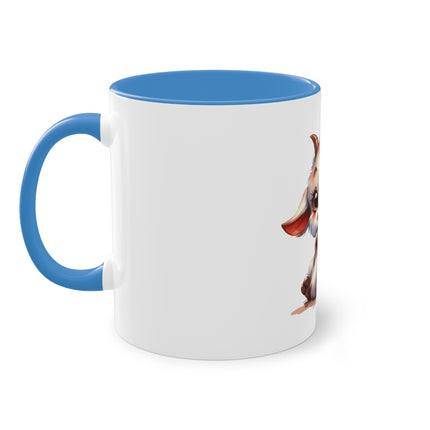 Harmony Two-Tone Coffee Mug: Sip in Style, Revel in Comfort - Goat