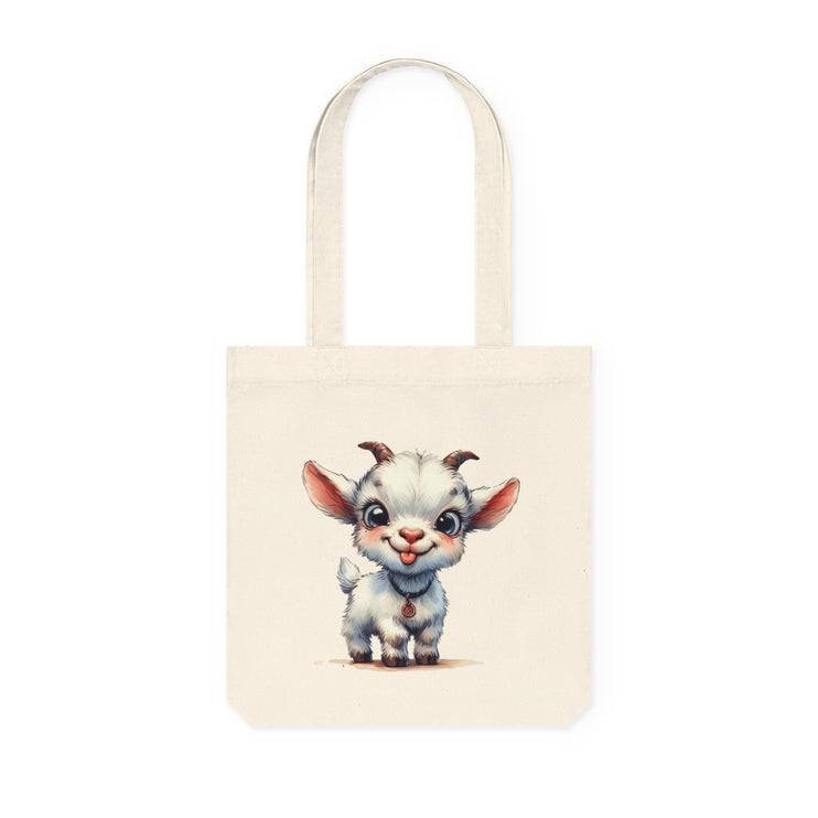 Καμβά sustainstyle Tote Bag: Οικολογική συνειδητή μόδα - Cute baby Goat