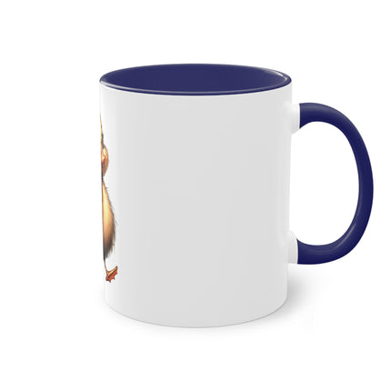 Harmony Two-Tone Coffee Mug: Sip in Style, Revel in Comfort - Duck