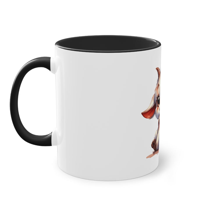 Harmony Two-Tone Coffee Mug: Sip in Style, Revel in Comfort - Goat