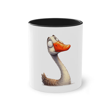 Harmony Two-Tone Coffee Mug: Sip in Style, Revel in Comfort - Swan