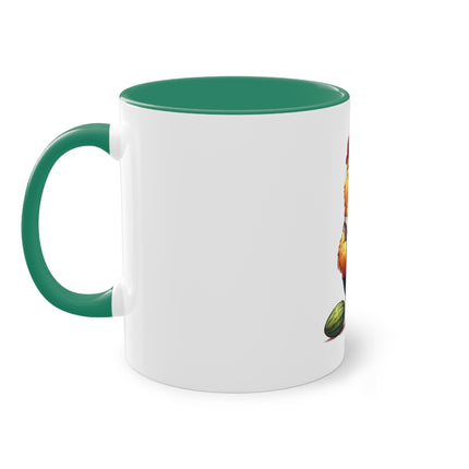 Harmony Two-Tone Coffee Mug: Sip in Style, Revel in Comfort - Rooster