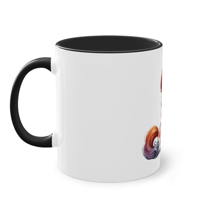 Harmony Two-Tone Coffee Mug: Sip in Style, Revel in Comfort - Horse