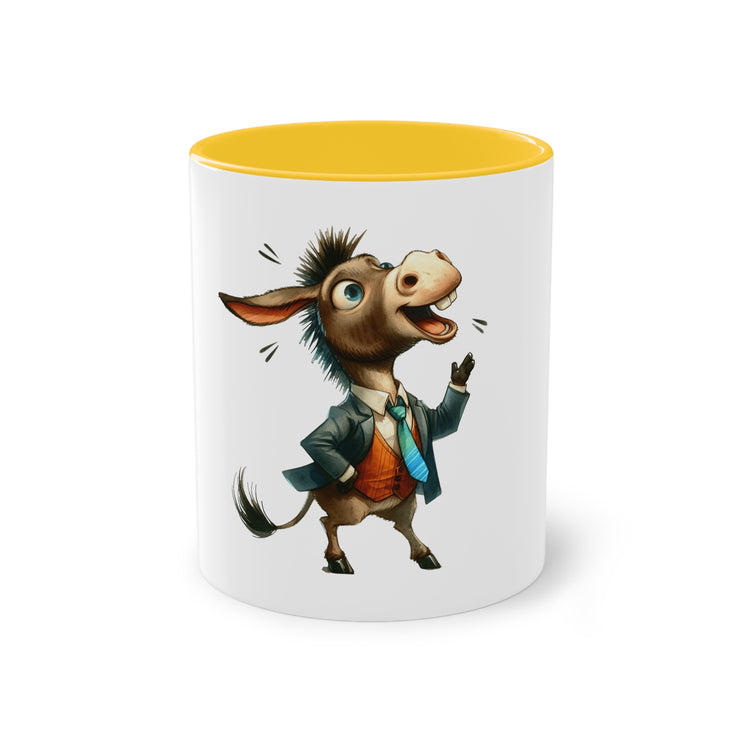 Harmony Two-Tone Coffee Mug: Sip in Style, Revel in Comfort - Donkey