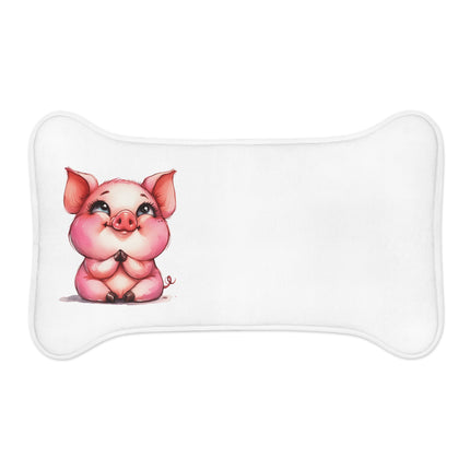 CharmPaws Pet Feeding Mats: Keep Mealtime Mess-Free & Stylish! - Pig