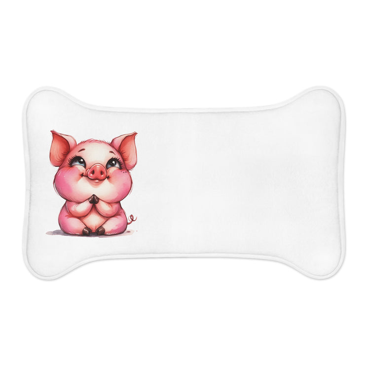 CharmPaws Pet Feeding Mats: Keep Mealtime Mess-Free & Stylish! - Pig