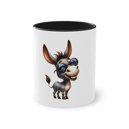 Harmony Two-Tone Coffee Mug: Sip in Style, Revel in Comfort - Donkey