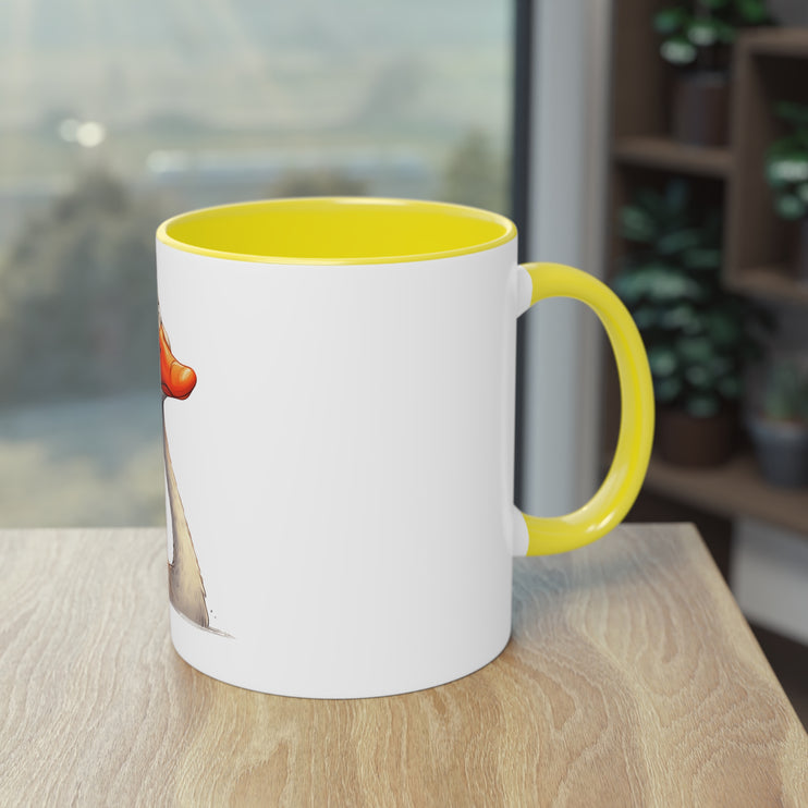 Harmony Two-Tone Coffee Mug: Sip in Style, Revel in Comfort - Swan