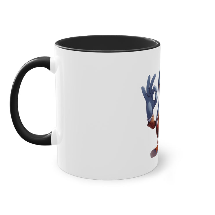 Harmony Two-Tone Coffee Mug: Sip in Style, Revel in Comfort - Duck