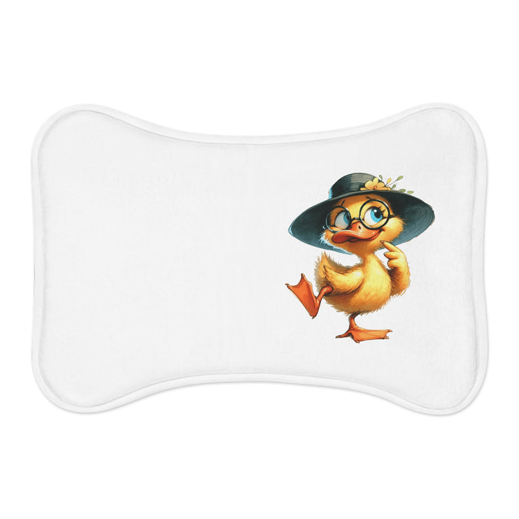 CharmPaws Pet Feeding Mats: Keep Mealtime Mess-Free & Stylish! - Duck