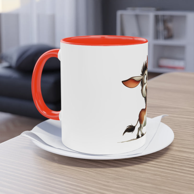 Harmony Two-Tone Coffee Mug: Sip in Style, Revel in Comfort - Donkey