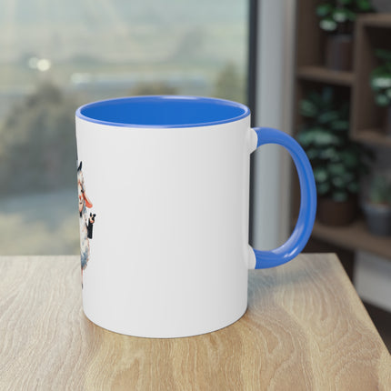 Harmony Two-Tone Coffee Mug: Sip in Style, Revel in Comfort - Sheep