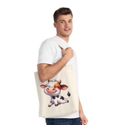 Καμβά sustainstyle Tote Bag: Οικολογική συνειδητή μόδα - αγελάδα