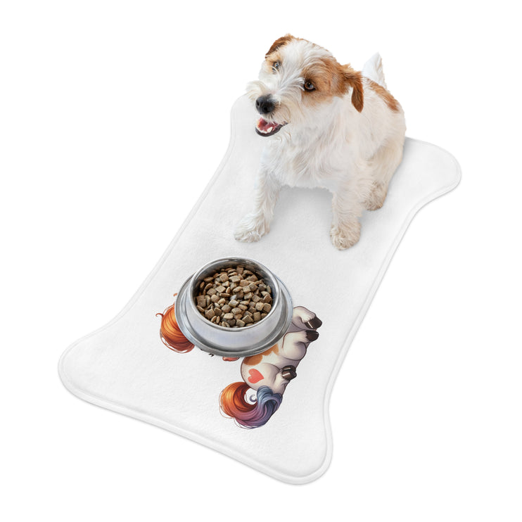 CharmPaws Pet Feeding Mats: Keep Mealtime Mess-Free & Stylish! - Horse