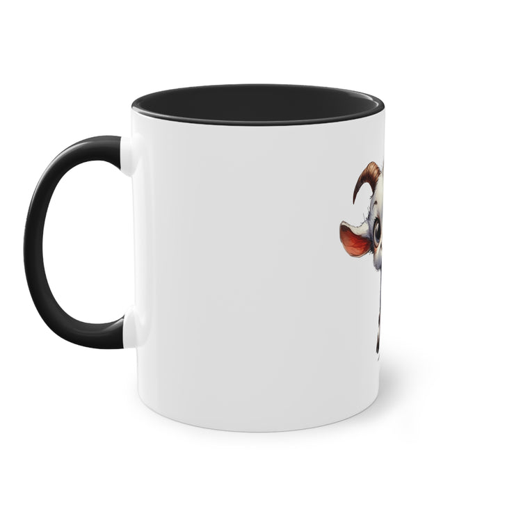 Harmony Two-Tone Coffee Mug: Sip in Style, Revel in Comfort - Goat