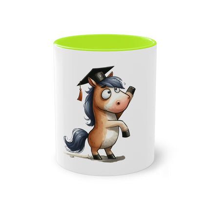 Harmony Two-Tone Coffee Mug: Sip in Style, Revel in Comfort - Horse