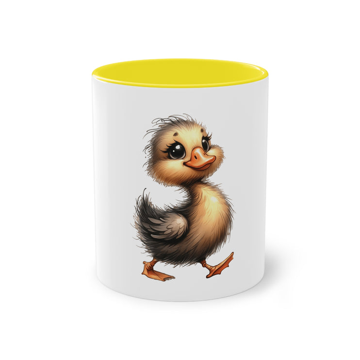 Harmony Two-Tone Coffee Mug: Sip in Style, Revel in Comfort - Duck