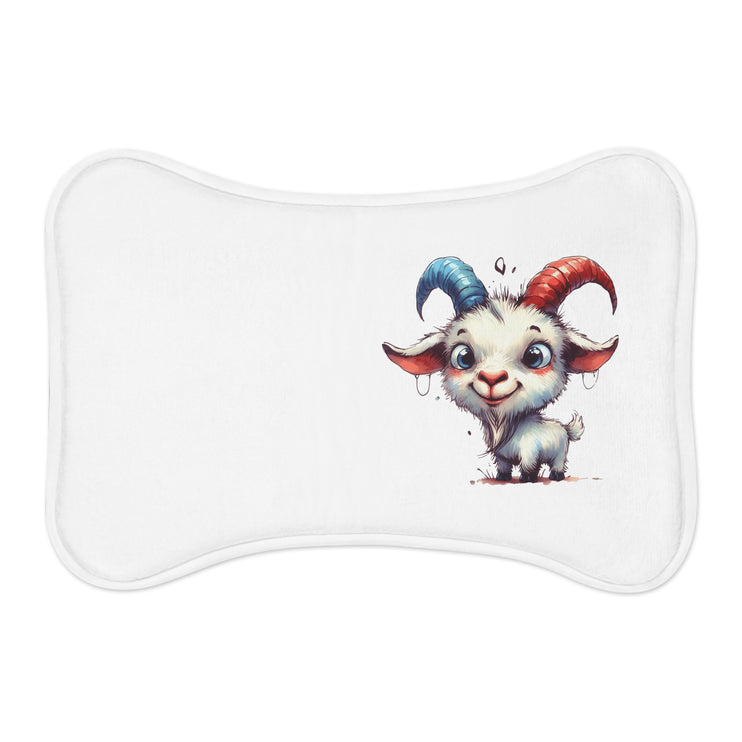 CharmPaws Pet Feeding Mats: Keep Mealtime Mess-Free & Stylish! - Goat