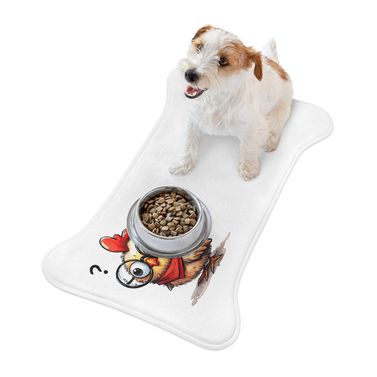 CharmPaws Pet Feeding Mats: Keep Mealtime Mess-Free & Stylish! - Rooster