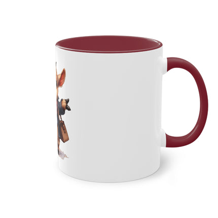 Harmony Two-Tone Coffee Mug: Sip in Style, Revel in Comfort - Goat