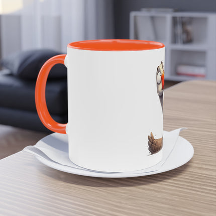 Harmony Two-Tone Coffee Mug: Sip in Style, Revel in Comfort - Swan